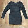 Black openback mini dress