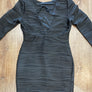 Black openback mini dress
