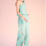 Vacation Babe Jumpsuit - Aqua