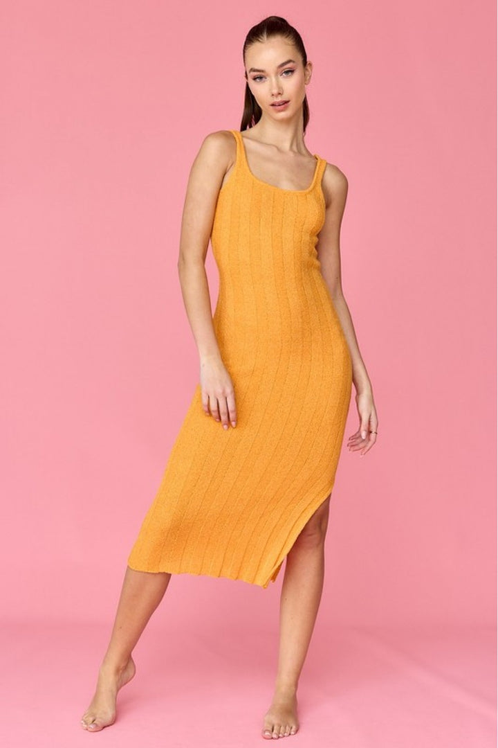 Sun Kissed Midi Dress - Orange