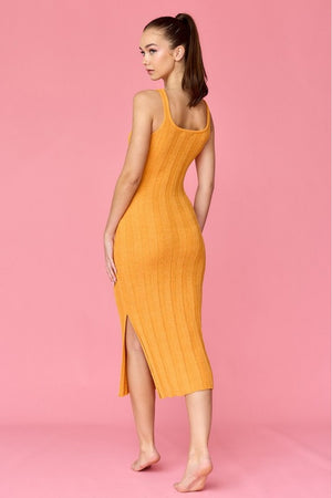 Sun Kissed Midi Dress - Orange