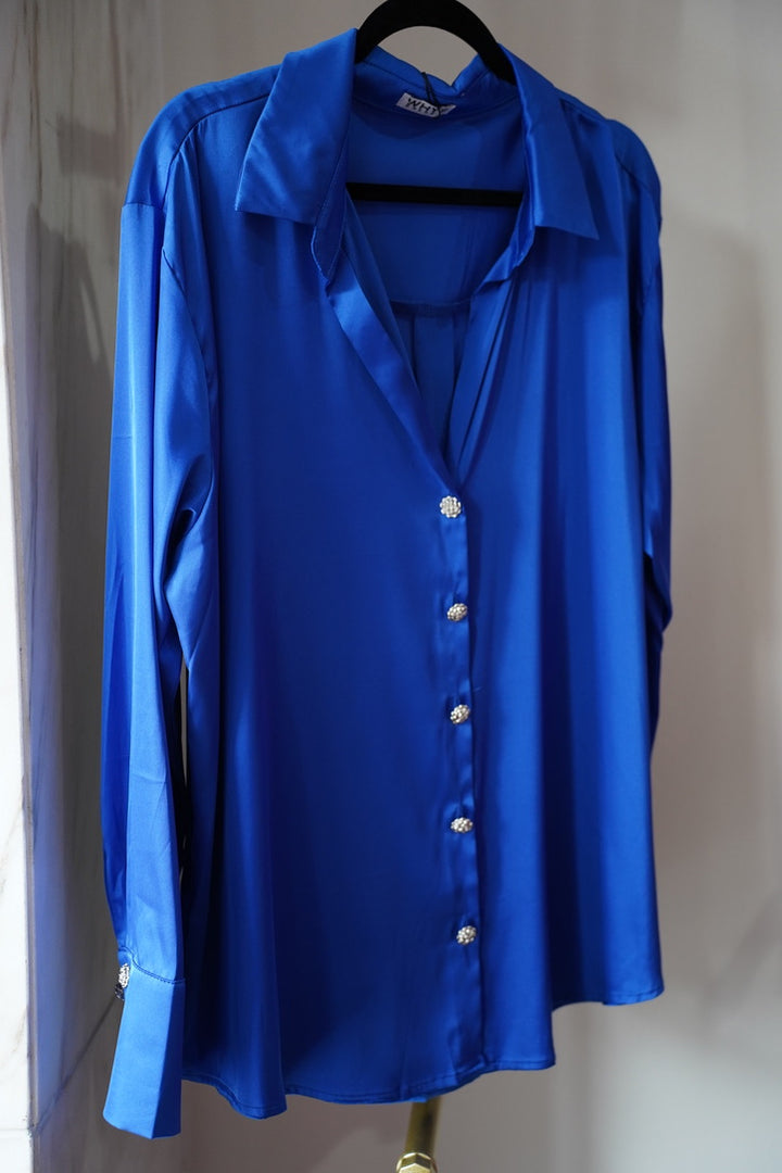 Perfect Silk Top - Blue