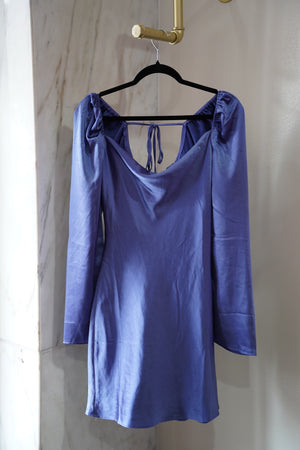 Midnight Blue satin dress