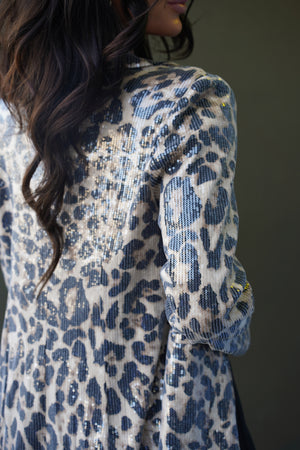 All over Leopard Blazer