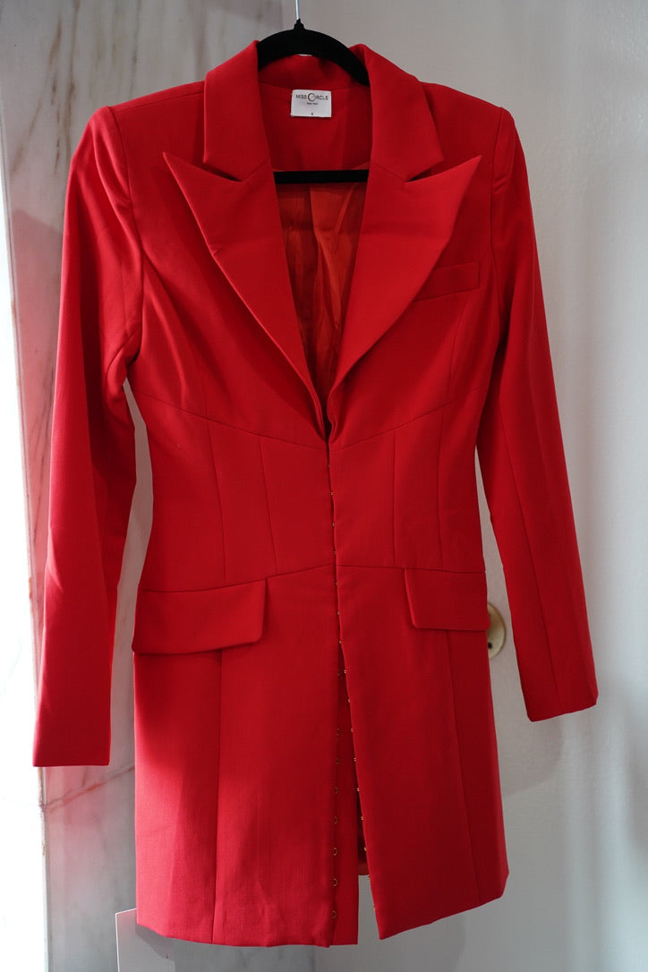 Love Girl - Red Blazer Dress