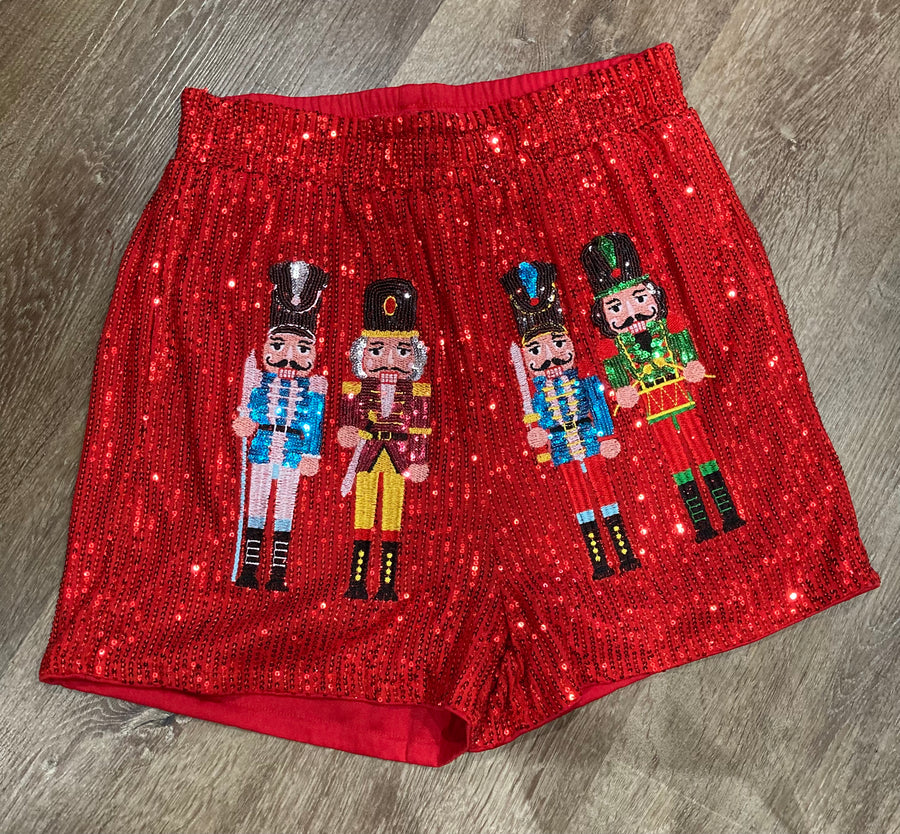 Nutcracker sequin shorts