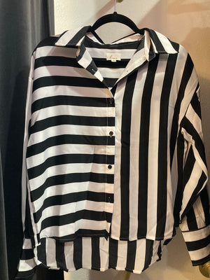 Black and white striped shirt