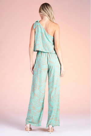 Vacation Babe Jumpsuit - Aqua