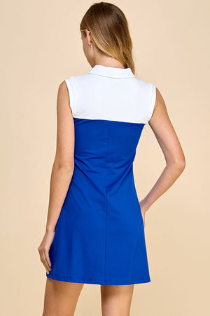 Cross Court Active Dress - Blue