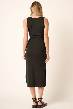 Out Of The Woods Midi Dress - Black