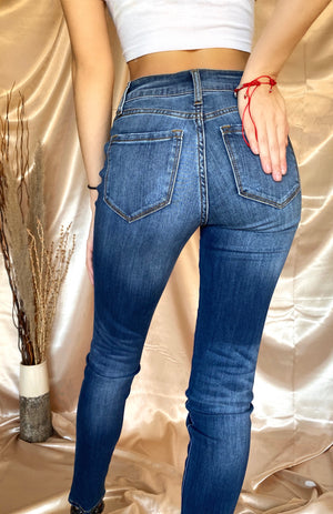 Mid Rise Dark Wash Jeans