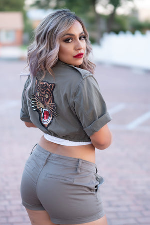 Green Military: NENE Military Jacket