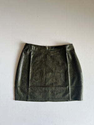 Green Snake Skin Skirt