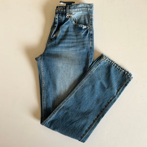 Ultra high rise straight jeans