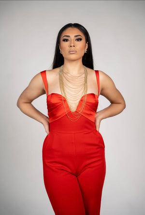 The Perfect Red Jumpsuit