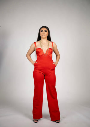 The Perfect Red Jumpsuit